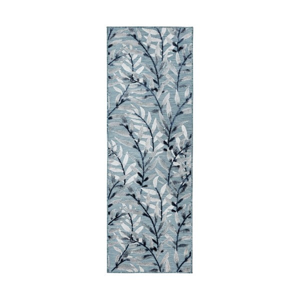 Niebieski chodnik odpowiedni na zewnątrz 230x80 cm Willow – Flair Rugs