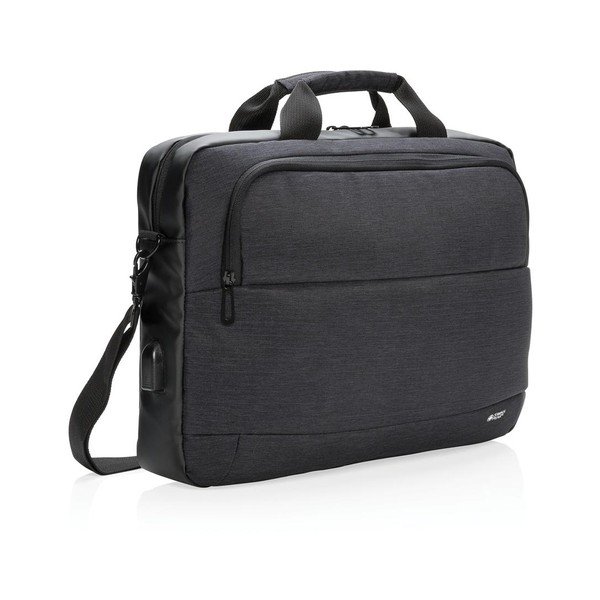 Czarna torba na notebook XD Design 15'' Swiss Peak, 8 l