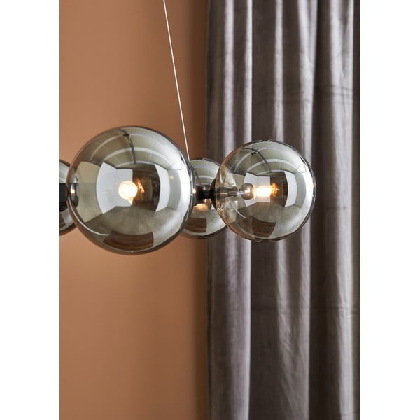 Lampa wisząca z czarną konstrukcją Markslöjd Circle 6L-image-1