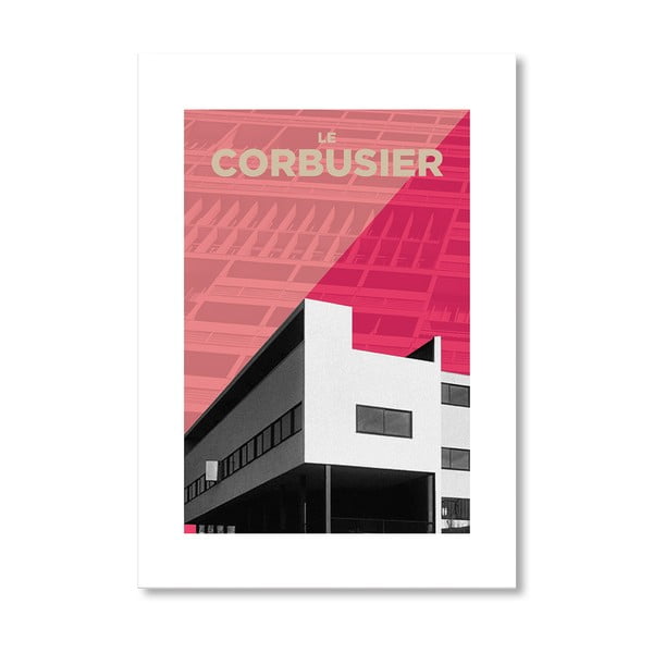 Plakat autorski "Corbusier Pink"