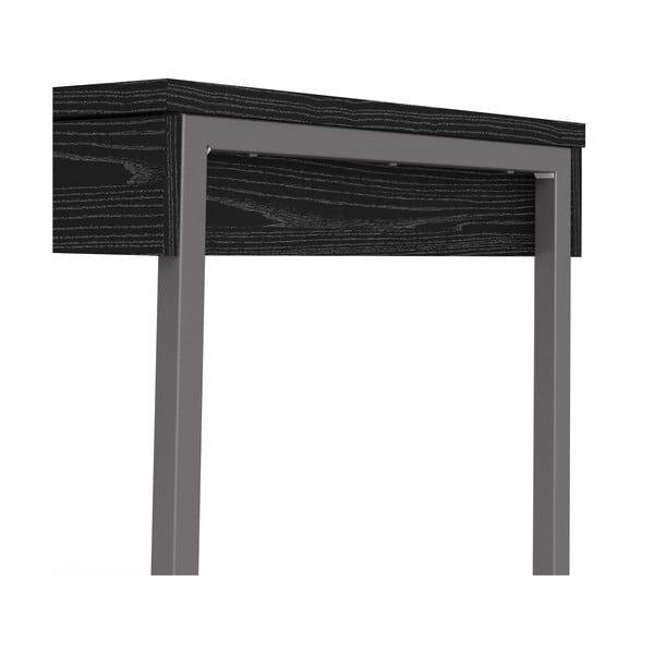 Czarne biurko Tvilum Function Plus, 126 x 52 cm-image-4