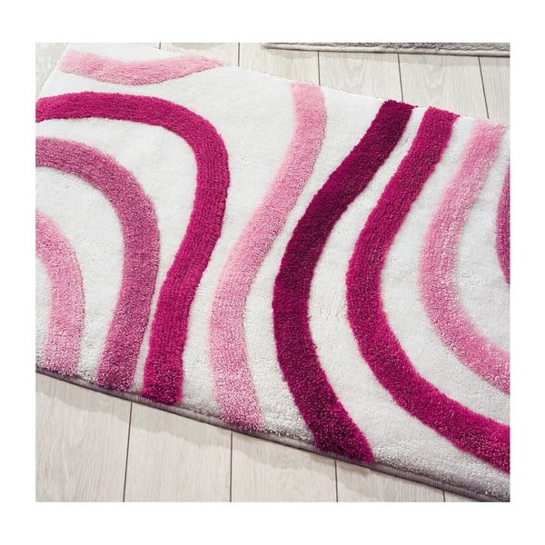 Różowy dywanik łazienkowy Confetti Bathmats Sardes, 70x120 cm
