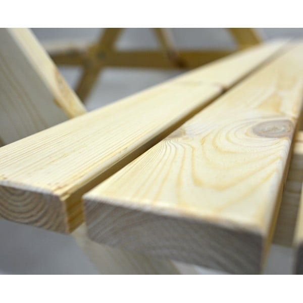 Zestaw mebli ogrodowych z drewna sosnowego dla 4 osób Piknik – Rojaplast-image-4