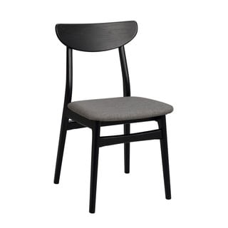 Czarne krzesło zestaw 2 szt. Rodham – Rowico