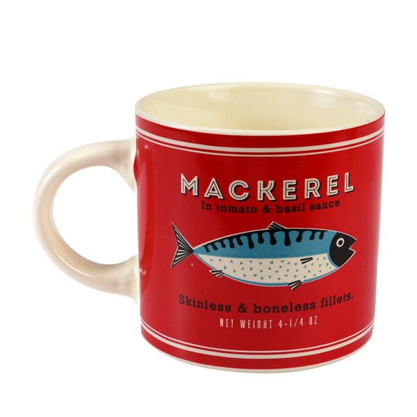 Czerwono-kremowy ceramiczny kubek 350 ml Fish – Rex London