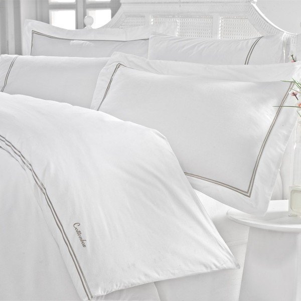 Pościel dwuosobowa z prześcieradłem Mehves, 200x220 cm-image-1