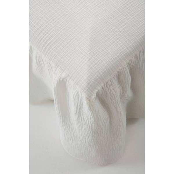 Kremowa narzuta muślinowa 180x200 cm Amilia – Jotex-image-3