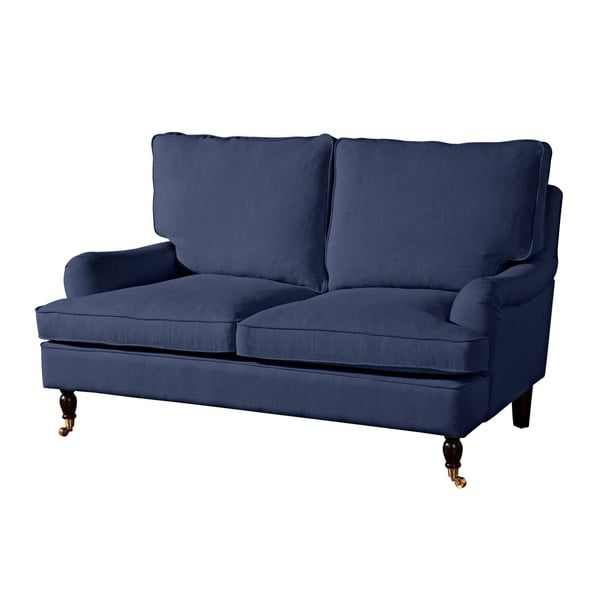 Granatowa sofa Max Winzer Passion, 158 cm