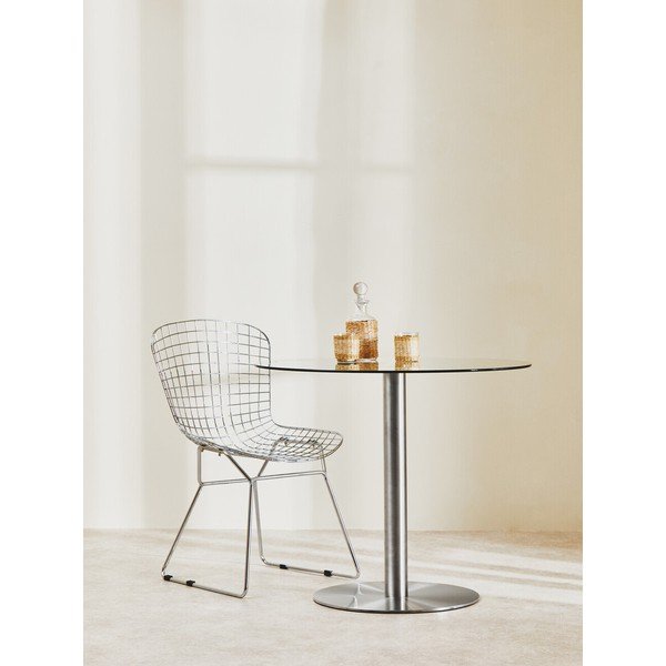 Okrągły stół ze szklanym blatem ø 90 cm Metropolitan – Premier Housewares-image-1
