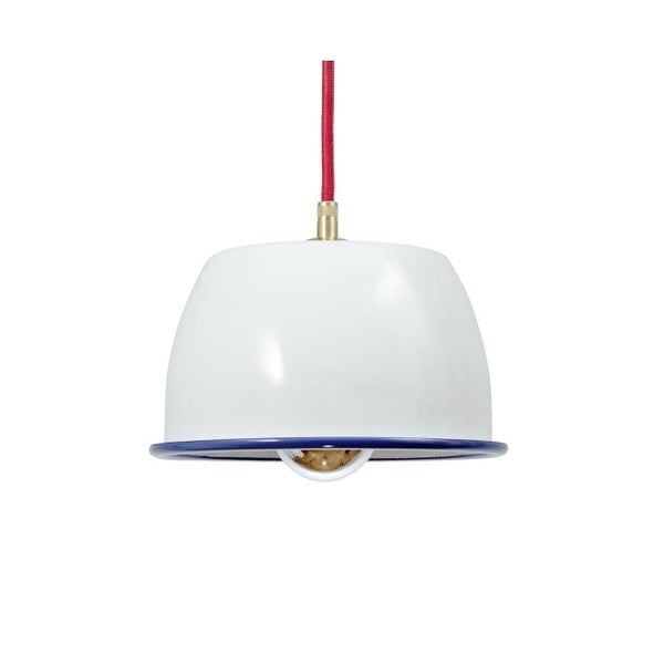 Lampa sufitowa Emailleleuchte 05 White/Red