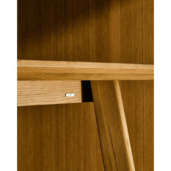 Stół z blatem w dekorze dębu 100x220 cm Idun – Kave Home-image-3
