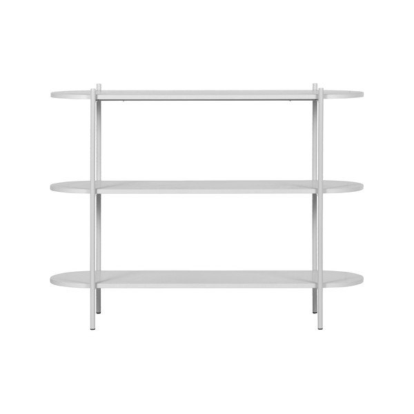 Jasnoszary regał z litego drewna jesionowego 120x92 cm Tender – BePureHome