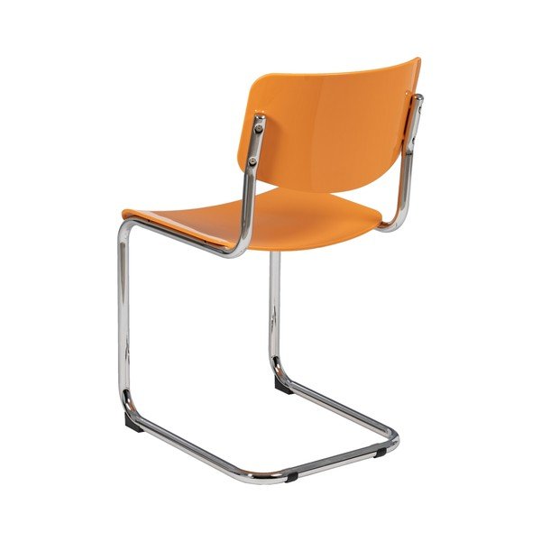 Pomarańczowe krzesła zestaw 4 szt. Chrome – Ixia-image-4