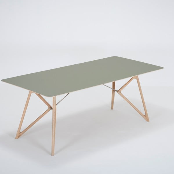 Stół z litego drewna dębowego 200x90 cm Tink – Gazzda