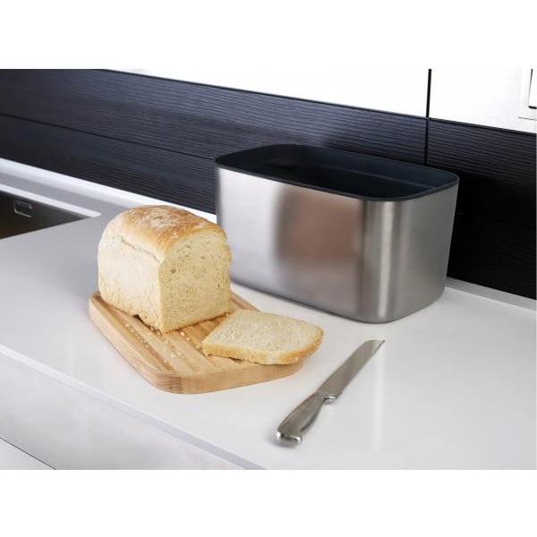 Pojemnik na chleb ze stali nierdzewnej z deską do krojenia Joseph Joseph Bread Bin-image-2