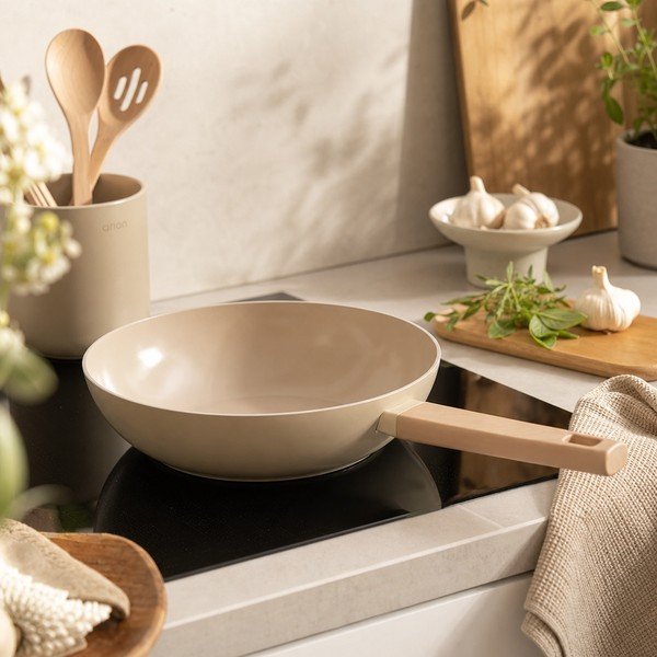 Patelnia z powłoką ceramiczną wok ø 30 cm Ecrina – Orion-image-2