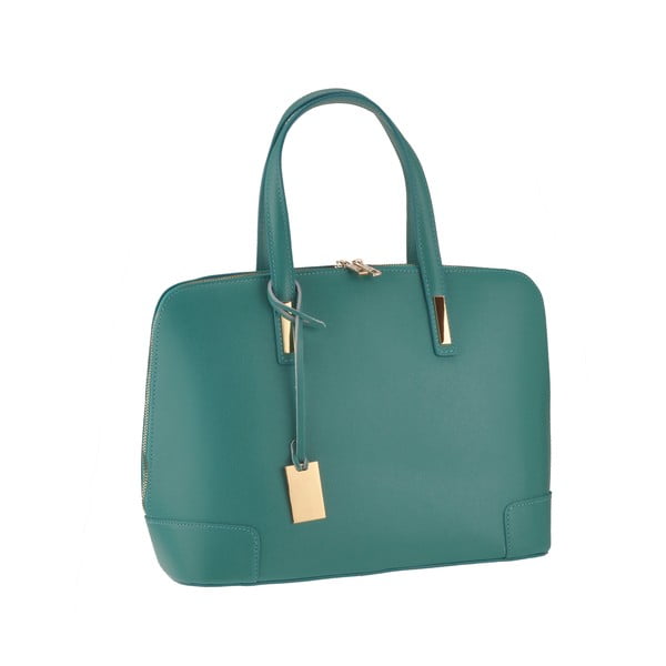Skórzana torebka Rena, zeleno-niebieska