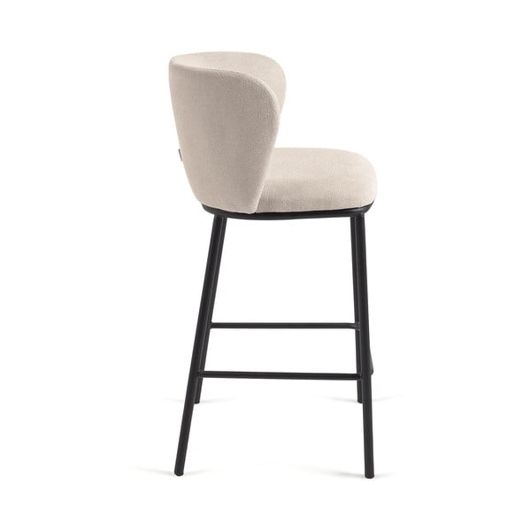 Beżowy hoker (wysokość siedziska 65 cm) Ciselia – Kave Home-image-2