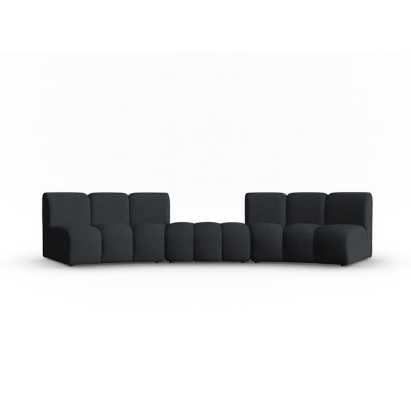 Czarna sofa 367 cm Lupine – Micadoni Home