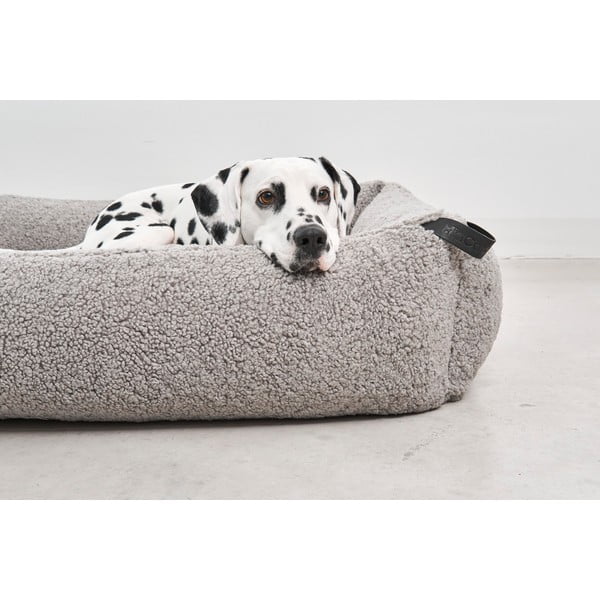 Szare legowisko dla psów z materiału bouclé 55x70 cm Senso Pebble S – MiaCara-image-1