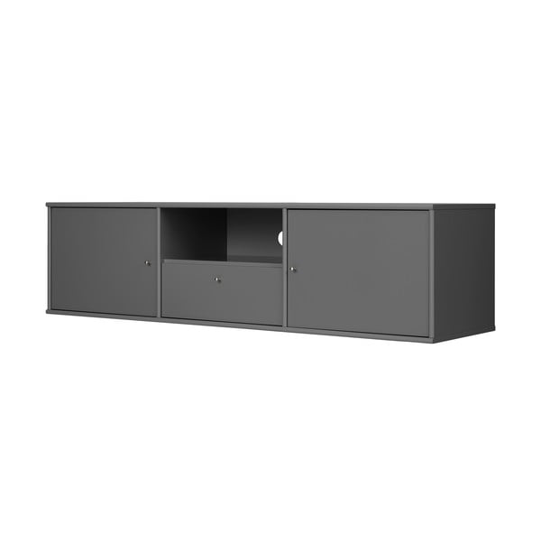 Antracytowa szafka pod TV 161x42 cm Mistral – Hammel Furniture-image-1