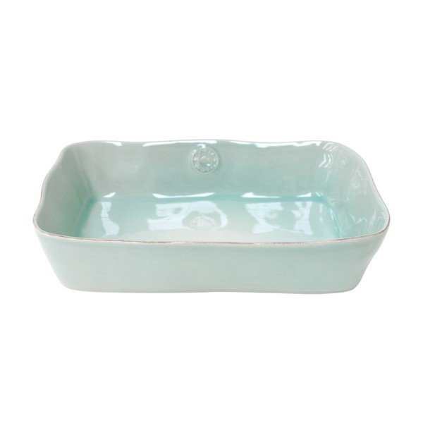 Turkusowe ceramiczne naczynie do zapiekania Costa Nova Nova, 35 x 25,6 cm