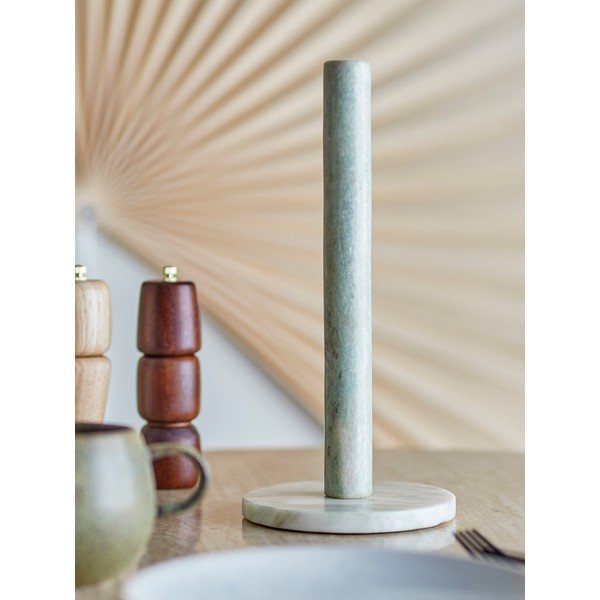 Jasnozielony marmurowy stojak na ręczniki papierowe ø 15 cm Emy – Bloomingville-image-3