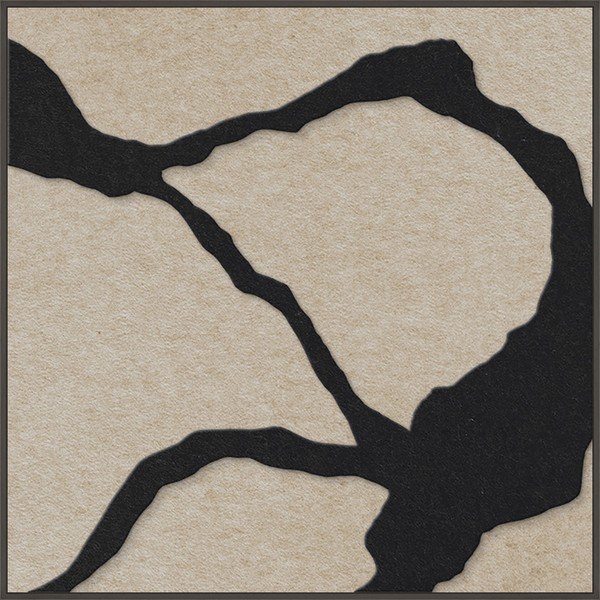 Obraz 3D z ramą w zestawie/akustyczny 102x102 cm Quiet Friction 1 – Malerifabrikken