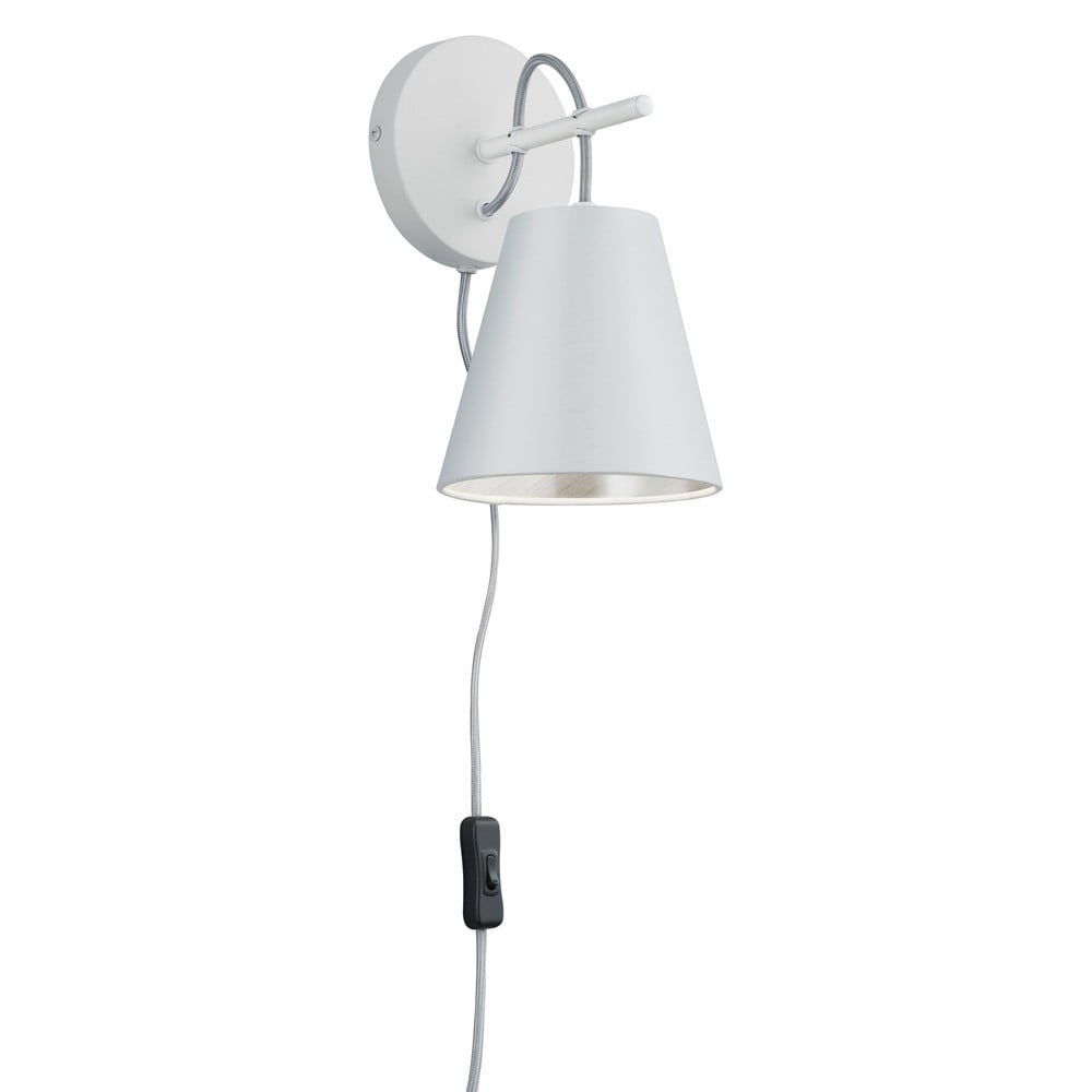 Biały kinkiet ø 15 cm Andreus – Trio