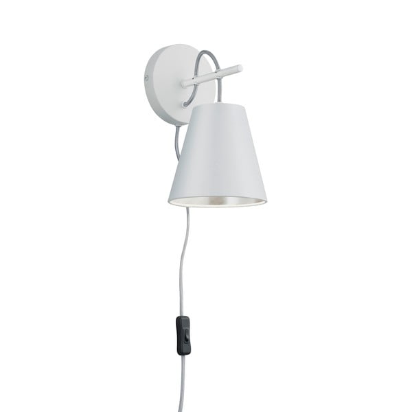 Biały kinkiet ø 15 cm Andreus – Trio