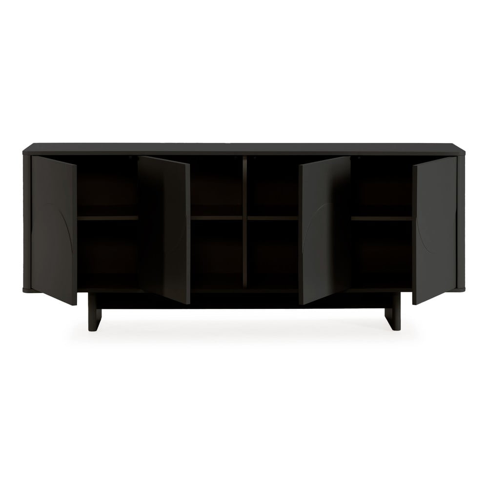 Czarna komoda 180x75x40 cm Solei – MOME (zdjęcie 4)