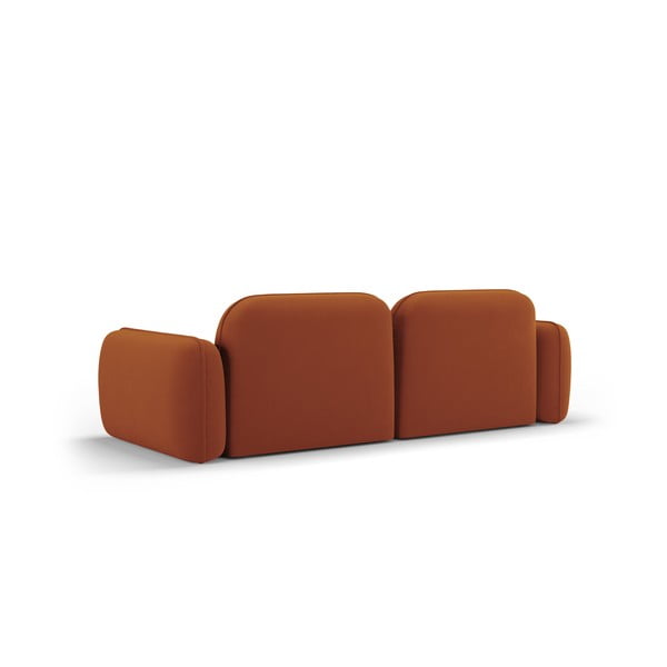 Pomarańczowa aksamitna sofa 230 cm Audrey – Interieurs 86-image-3
