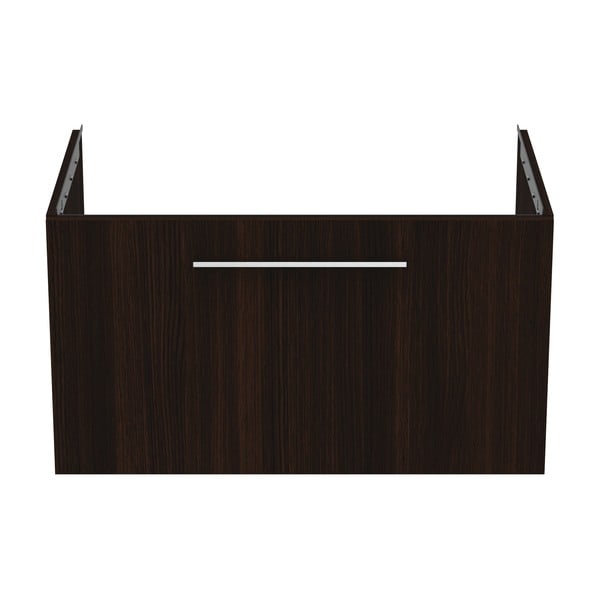 Ciemnobrązowa wisząca szafka pod umywalkę w dekorze dębu 80x44 cm i.Life B – Ideal Standard