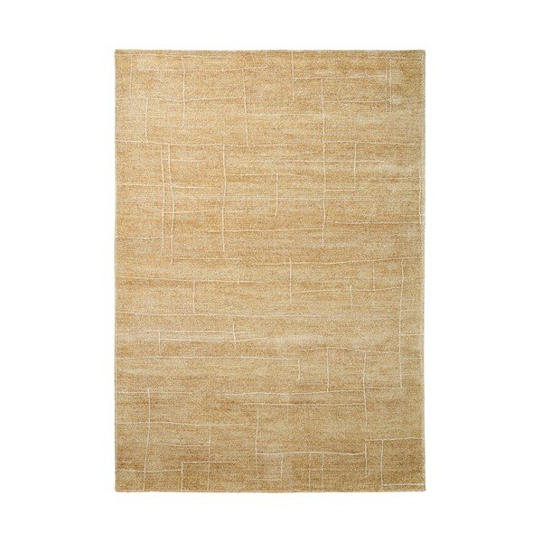 Musztardowy dywan tkany ręcznie 200x300 cm Eloda – Kave Home