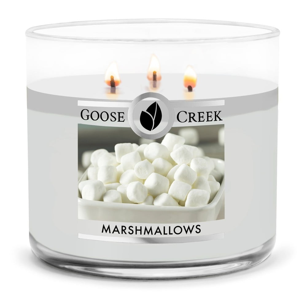 Świeca zapachowa Goose Creek Marshmallows, czas palenia 35 h