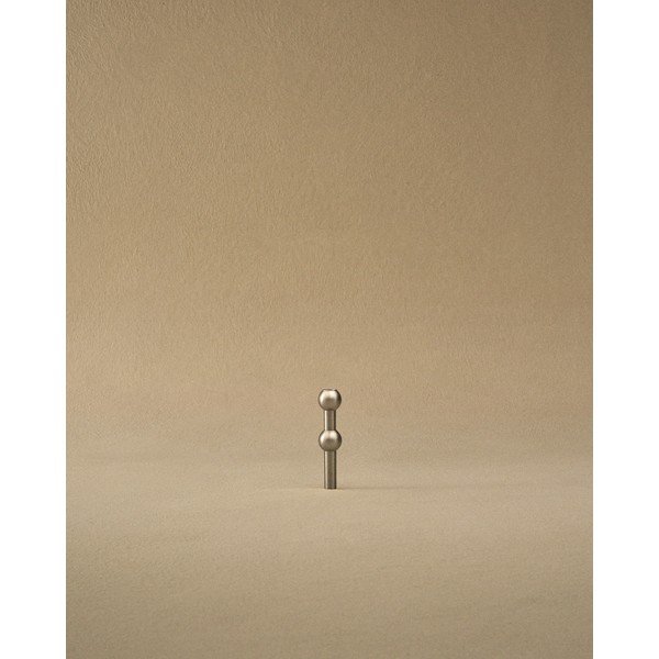 Metalowy wazon w kolorze matowego srebra (wysokość 10 cm) Nagel – STOFF Nagel-image-2