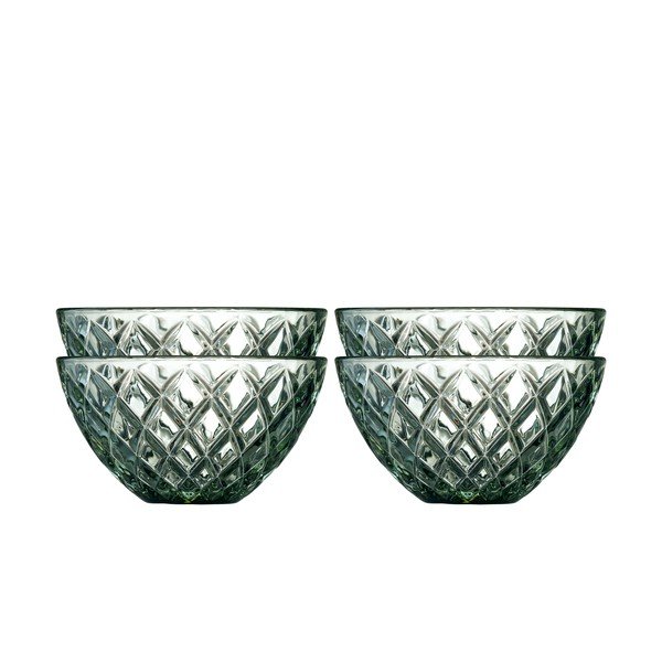 Zielone szklane miski zestaw 4 szt. 325 ml Sorrento – Lyngby Glas