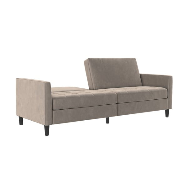 Beżowa aksamitna sofa 207 cm Presley – Støraa-image-4