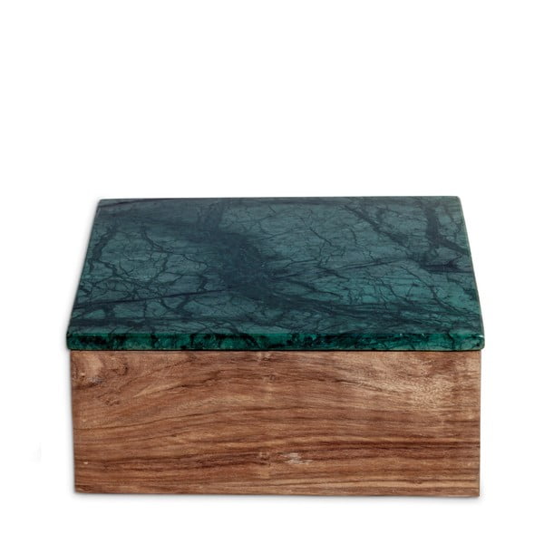 Pudełko z marmurowym wieczkiem NORDSTJERNE, 20,5x20,5 cm