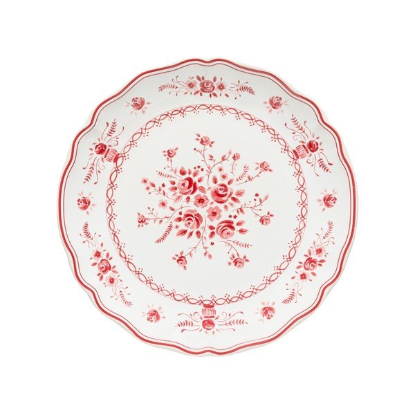 Czerwony/biały kamionkowy talerz deserowy ø 21 cm Vila – Costa Nova