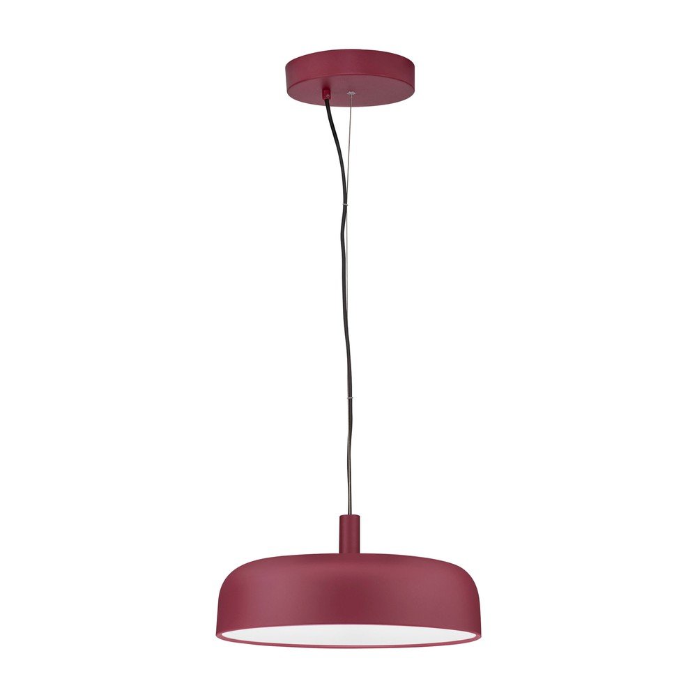 Bordowa aluminiowa lampa wisząca LED ze ściemniaczem ø 40 cm Noelia – Nova Luce