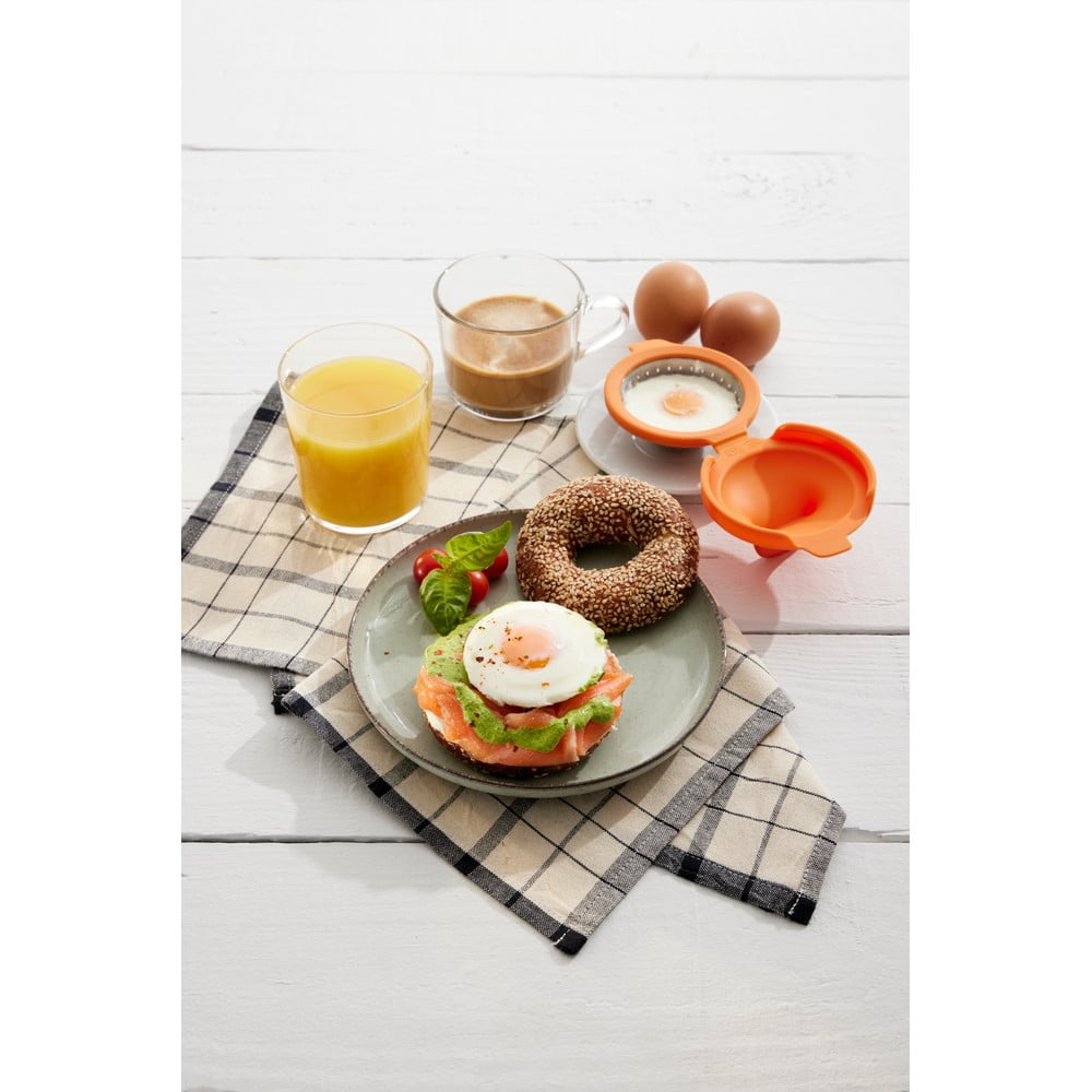 Silikonowe foremki na jajka w koszulkach zestaw 2 szt. Pouched egg cooker – Lékué (zdjęcie 6)