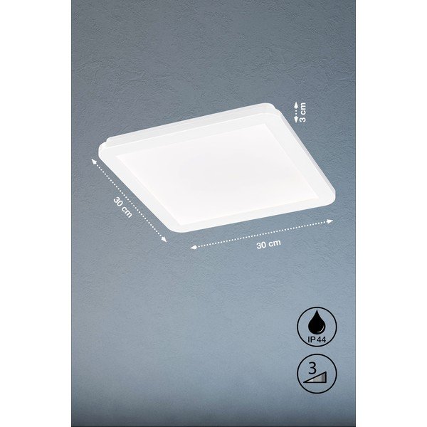 Biała lampa sufitowa LED 30x30 cm Gotland – Fischer & Honsel-image-3