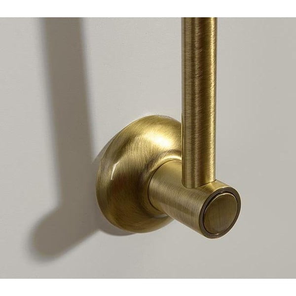 Ścienny drążek prysznicowy na słuchawkę z mosiądzu w kolorze brązu z suwakiem 67 cm Antea – Sapho-image-2