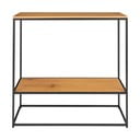 Konsola z blatem w dekorze dębu 80x36 cm Vita – House Nordic