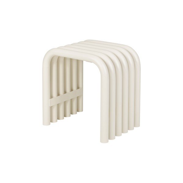 Beżowe metalowe krzesło ogrodowe Nokk – noo.ma