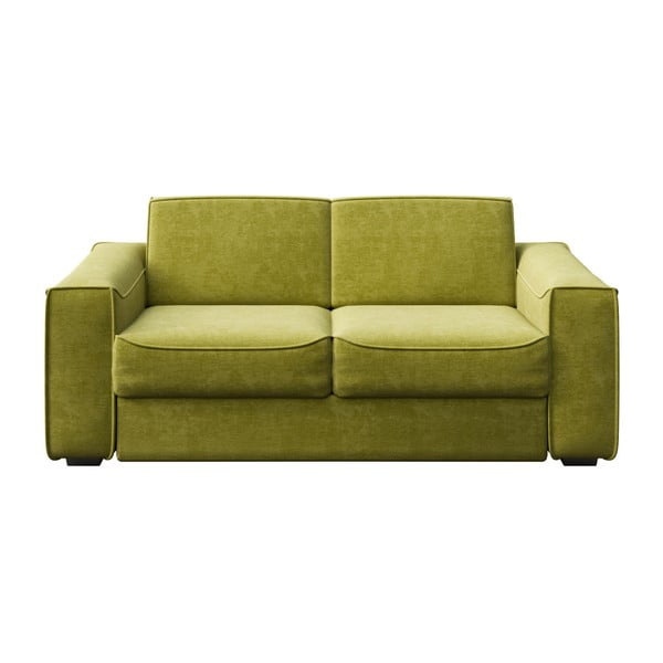 Oliwkowa rozkładana sofa 2-osobowa MESONICA Munro
