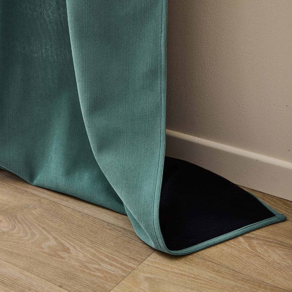 Zielona zasłona termiczna sztruksowa 140x260 cm Madison – douceur d'intérieur-image-4