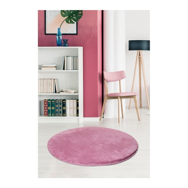 Jasnofioletowy dywan Milano, ⌀ 90 cm