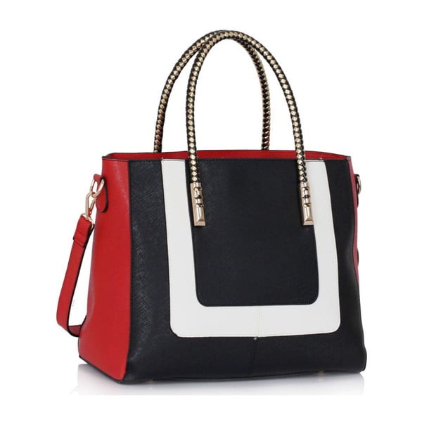 Czarno-czerwona torebka L&S Bags Legendre